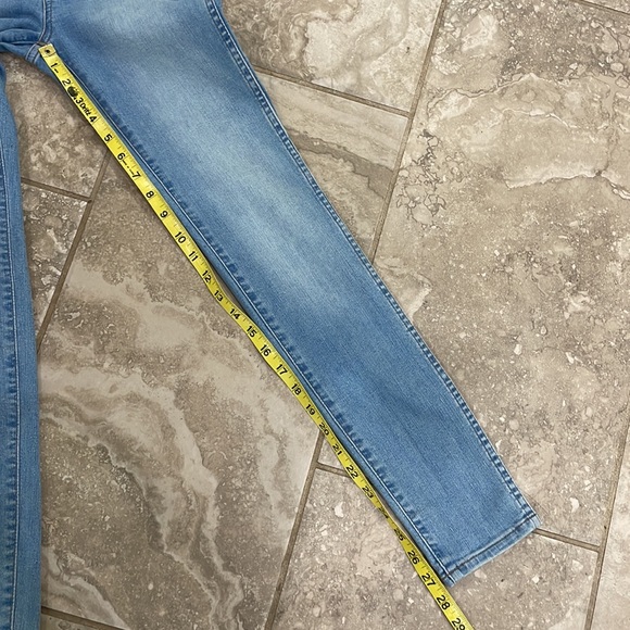 Madewell 10 in High Rise Skinny Jeans Exposed Button Fly M5327 Sz 25 - Picture 13 of 14